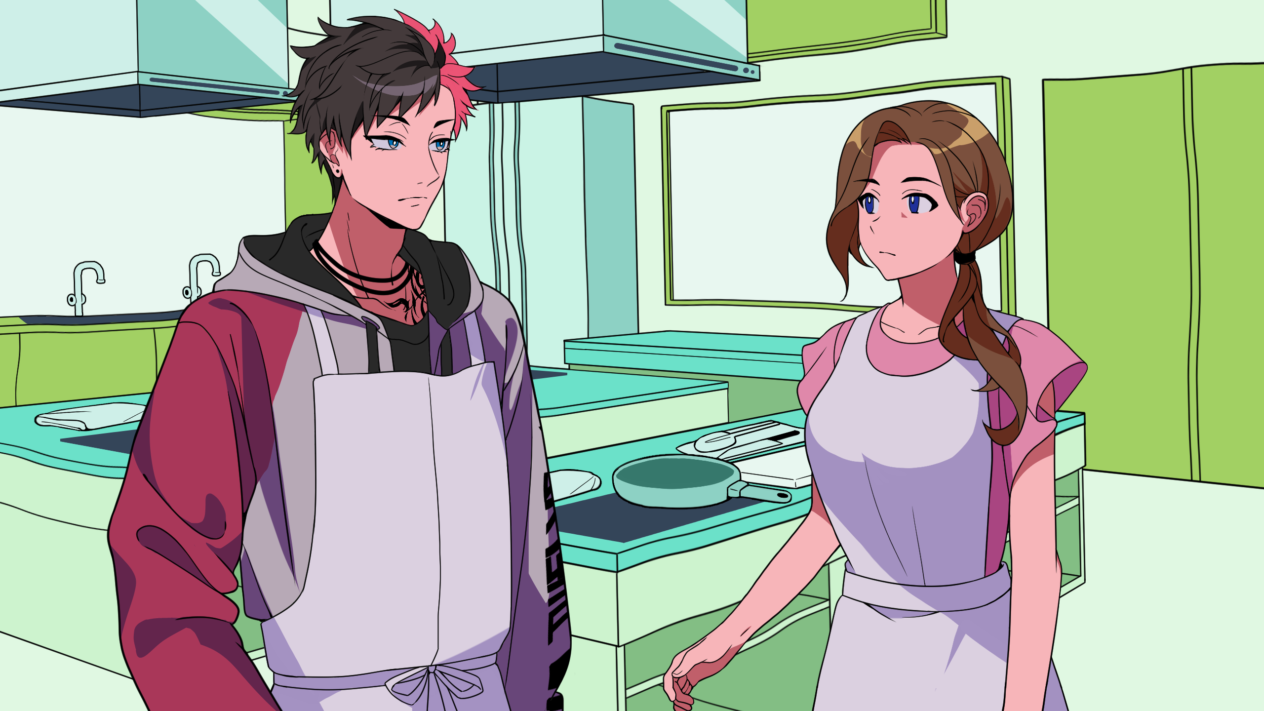 「血のバレンタイン」作画