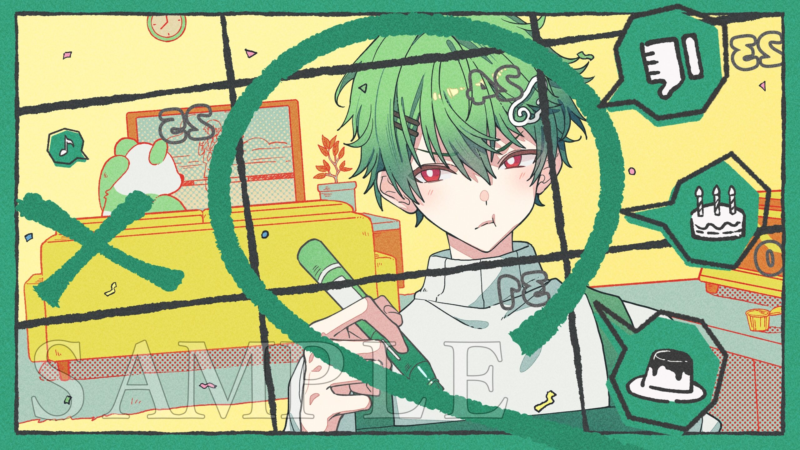 「Booo!」cover MVイラスト